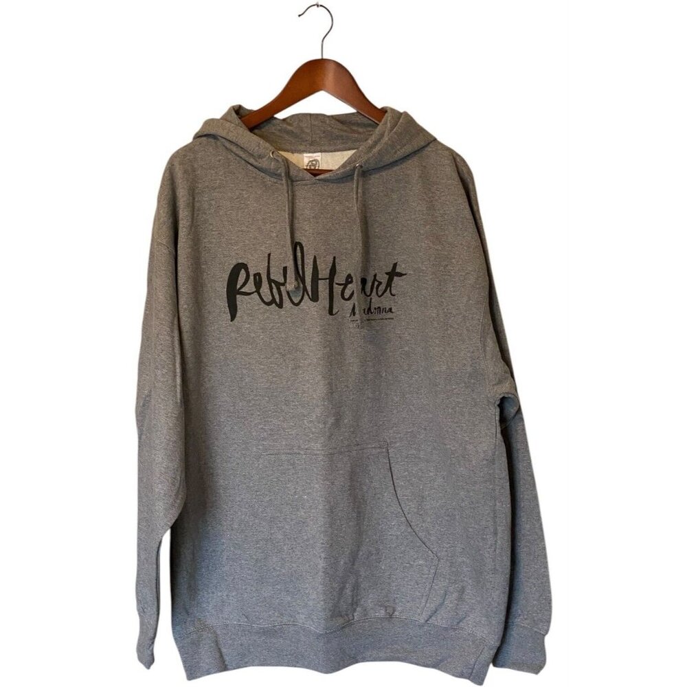 Madonna Rebel Heart Tour 2015 Gray Pullover Hoodie Men's XL Boy Toy New